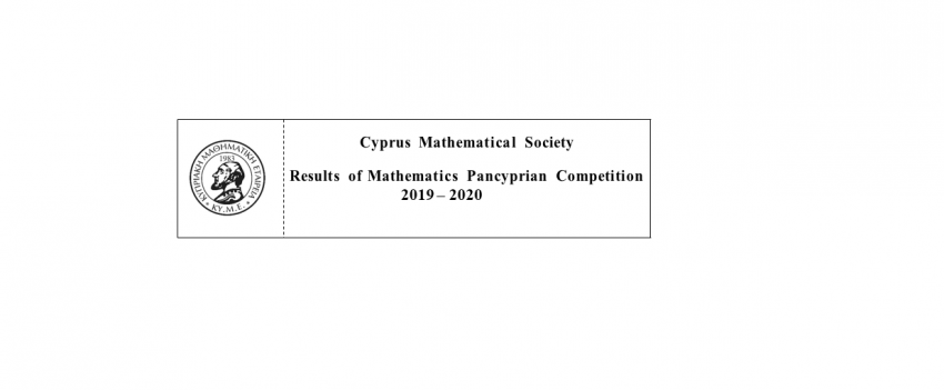 Cyprus Mathematical Society Results 2019-2020